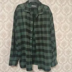 PIKO チェック柄　長袖ネルシャツ　古着　90’s 00’s y2k