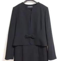 東京ソワール リリーバーン ブラックフォーマル 7号 礼服 喪服 ノーカラー