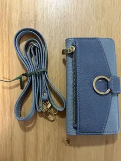 iPhone14手帳型ケース ストラップ付き