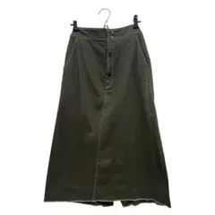 Kastane カーキ ロングスカート デニム フリーサイズのサムネイル