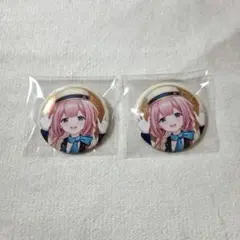 にじさんじ 缶バッジ ビスケット 周央サンゴ 2個セット