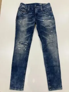 ディーゼル　デニム　ダメージジーンズ　DIESEL ジョグジーンズ　スキニー