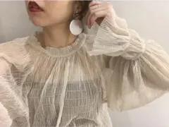 カプリシュレマージュ　長袖シアートップスのサムネイル