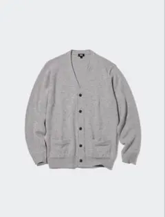 ユニクロ ラムVネックカーディガン