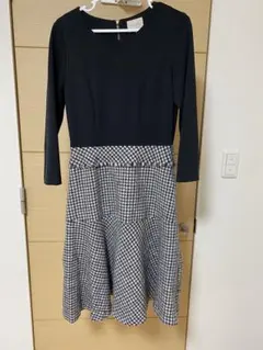 a0756 ローズティアラ　ドッキングワンピース　ウールスカート　長袖