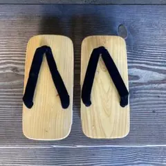 未使用　男性用　木製 下駄 和装履物