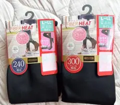 FIBER HEAT　裏起毛タイツ　黒　L～LL　240デニール　300デニールのサムネイル