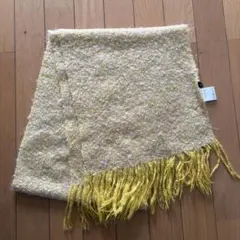 COMME CA ISM フリンジ付きマフラー