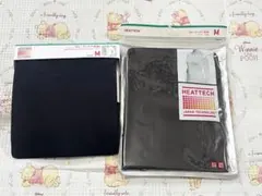 【Mサイズ】ユニクロ ヒートテック クルーネック 長袖 ブラック ２点セット