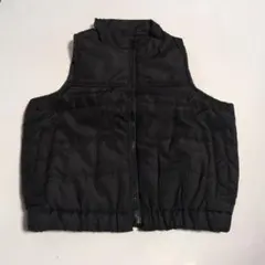 黒の中綿ベスト　WORK PLANT　110cm