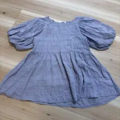 【coca】ゆべし　ゆべ買い　ふんわり袖 ギャザーブラウス ライトパープル M