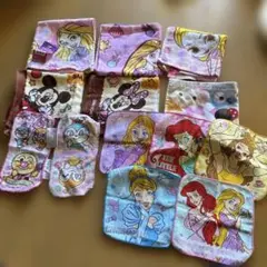 ハンドタオル ループ付きタオル ディズニー プリンセス