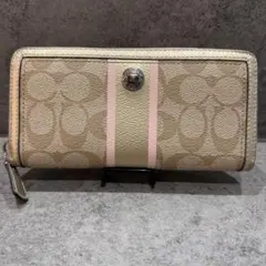 COACH コーチ シグネチャー ストライプ レディース 長財布