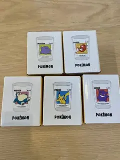 ポケモン ミニグラス 5種セット 3COINS スリーコインズ