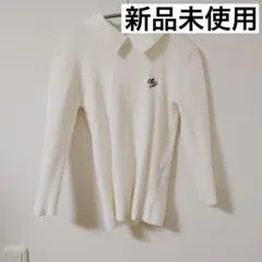 アプワイザーリッシェ ロゴ刺繍入り襟付きリブニット 七分袖