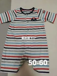 ♥ミキハウス　ストライプ 半袖ロンパース 50-60サイズ♥
