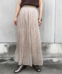 【&g'aime】花柄シアープリーツスカートのサムネイル
