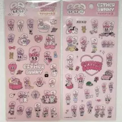 ESTHER BUNNY エスターバニー　クリアシール　2枚セット