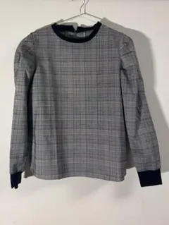 【archives】グレー系チェック 長袖シャツ