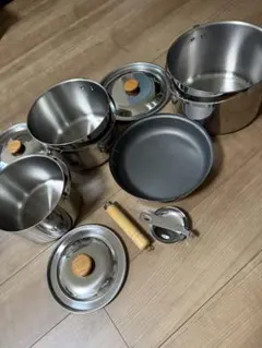 徐々にお値下げ【旧式廃盤品】SNOW PEAK、Coleman調理具・食器セット