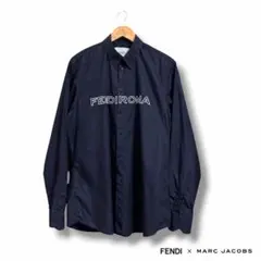 FENDI×MARC JACOBS限定コラボ 刺繍ロゴシャツ 42のサムネイル