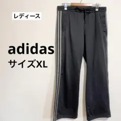 アディダス　トラックパンツ ジャージ　グレー　XL トレーニング ラインパンツ