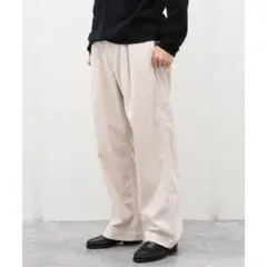 ★タグ付き新品★ 1タック アーミーパンツ (アイボリーコーデュロイ)