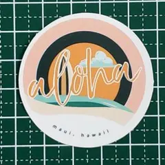 no.1922　防水ステッカー　ハワイ　アロハ