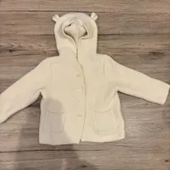 Baby GAP ベアフード付きカーディガン アイボリー