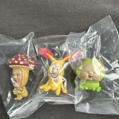 こびとづかん おすわりマスコット ガチャ 3点