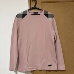 ブラックレーベルクレストブリッジ☆ショルダーチェックカットソー