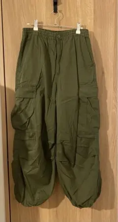 GU カーゴパンツ オリーブグリーン　メンズS