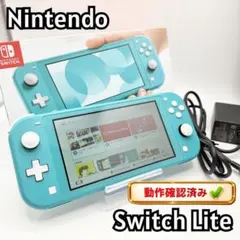 【動作確認済み】Nintendo　Switch Lite ターコイズ 箱付　本体