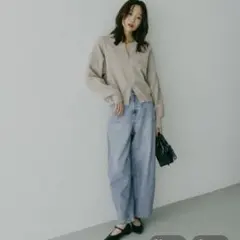 グローバルワーク　GOODデニムバレルパンツ