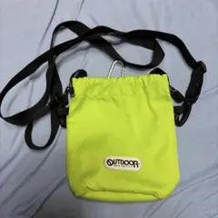 OUTDOOR PRODUCTS 巾着ショルダーバッグ ネオンイエローのサムネイル