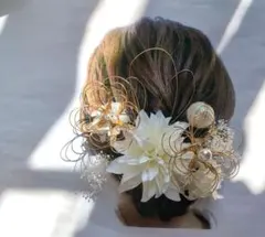 髪飾り成人式前撮り結婚式ヘッドパーツ卒業式ウェディング