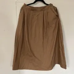 ベージュ コットン ロングスカート