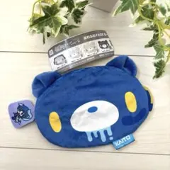 初音ミク　グルーミー　ふわふわフェイス　ポーチ　KAITO 青