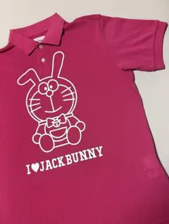 Jack Bunny!! ジャックバニー ドラえもん 半袖ポロシャツ 5 ピンクのサムネイル