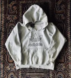 80s adidas 万国旗 トレフォイル 刺繍 パーカー USA製 雰囲気系