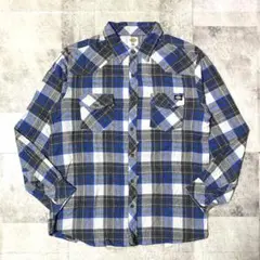 00s Dickies ディッキーズ ネルシャツ ライトネル 好配色