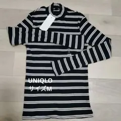 UNIQLO☆リブボーダーハイネックT