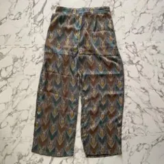 幾何学模様 ワイドパンツ Fサイズ