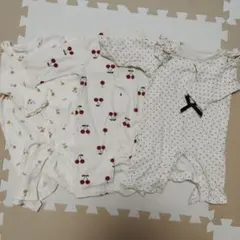 ロンパース長袖3点セット 60-70