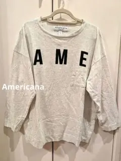 Americana AME ロゴ Tシャツ グレー