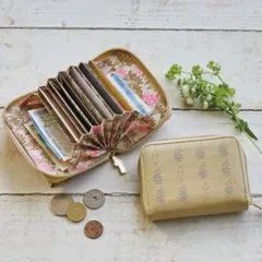 ムーミン レザー調 じゃばら式コンパクト財布 CAMEL カードケース