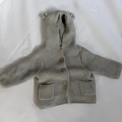 GAP グレー フード付きニットカーディガン