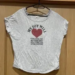 3can4on 半袖Tシャツ グレー ハートロゴのサムネイル