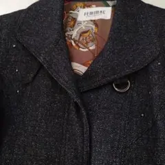 レディースコート毛・シルク　フリーサイズ