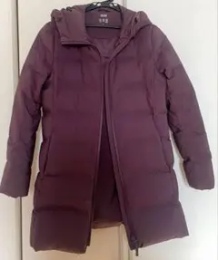 UNIQLO シームレスダウンコート　えんじ色 Sサイズ